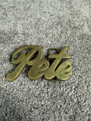 Pete 4061 Solid Brass Taiwan Belt Buckle Approx 3.375 In x 2 In for 1.75 Width