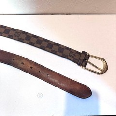 Louis Vuitton Pre-Owned Suntulle Riveted Belt Damier