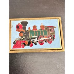 83 Vintage Stram Engine Train NAP Inc. Solid Brass F05 3.25 Belt Buckle