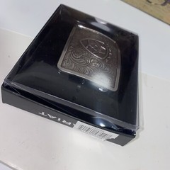 Ariat Western Mens Belt Buckle Rectangular Logo Silver Filigree