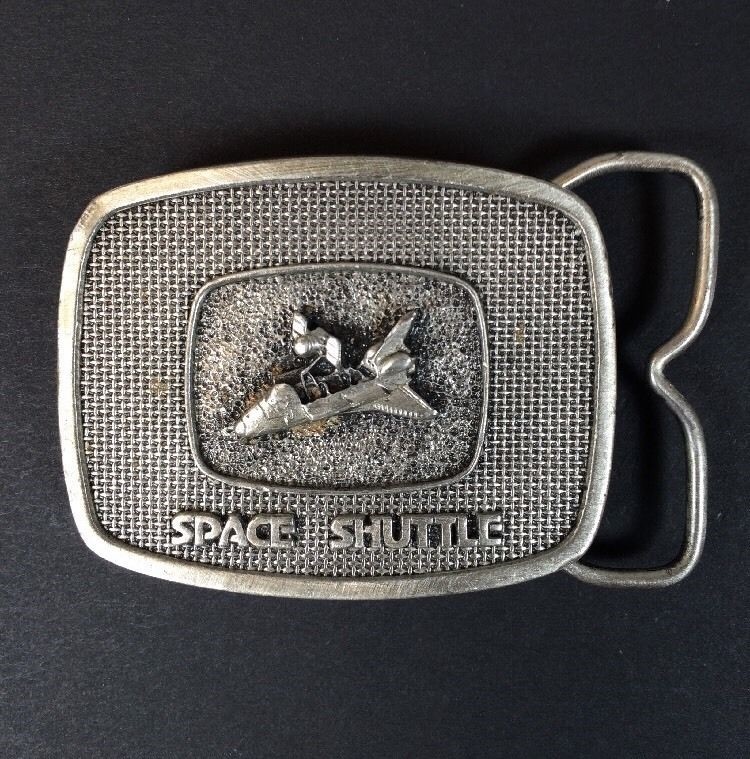 Vtg NASA Space Shuttle Belt Buckle Numbered The Buckle Connection Challenger
