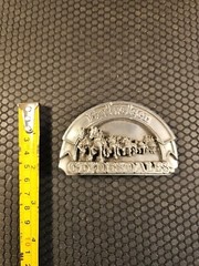 1989 Vintage Budweiser Beer Clydesdales Anhauser Collectible Belt Buckle