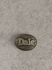 Olden Bronze Gold Metal Oval Dale Woodgrain Clamp Belt Buckle for Men 1.5&Prime;