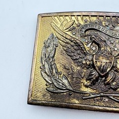 Vintage 1970s AHM 623 « E PLURIBUS UNUM » American Bald Eagle Brass Belt Buckle 3&Prime;