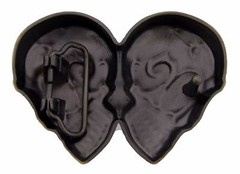 New Mens Skull Brass Belt Buckle Gothic Tribal Tattoo Goth Celtic Metal Fashion