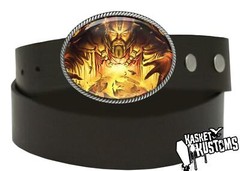 Wizard Belt Buckle – Magic Witchcraft Warlock Sorcerer Handmade Buckle – 745
