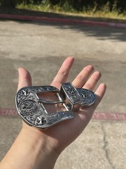 Western Buckle Set 3 Piece Rooster Buckle Star Buckle Hebilla Vaquero Gallo 1.5