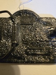 VINTAGE SEARS CRAFTSMAN TOOLS BELT BUCKLE EAT MY DUST 1995 GAP USA
