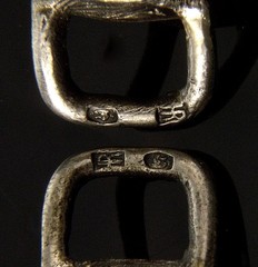 ANTIQUE AUSTRO-HUNGARIAN HERMANN RATZERSDORFER SET OF 4 SILVER CAPE BUCKLES