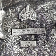 Siskiyou Buckle Co US Air Force Retired Belt Buckle USA Made Enamel Pewter