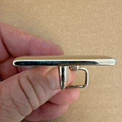 Vintage LEE Jeans Monogram Belt Buckle (70s) Cowboy/Western K ORANGE SPARKLE! K