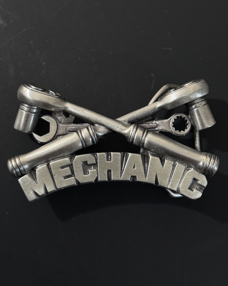 Vintage Mechanic Ratchets Wrench Tools Belt Buckle Made In USA