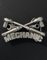 Vintage Mechanic Ratchets Wrench Tools Belt Buckle Made In USA