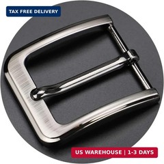 1.5 Inches (38-40 mm) Belt Buckle Single Prong Square Replacement Buckle for Men