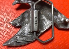 Cast Brass? 1979 BELT BUCKLE Indiana Metal Craft FLYING DUCK detailed