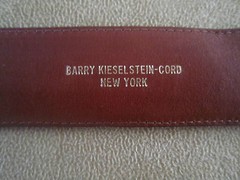 Huge Kieselstein-Cord Sterling Alligator Buckle and Black Lizard Belt Size 2
