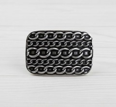 Gothic Chains Belt Buckle Antique Brass Biker Punk Metal – Industrial Model
