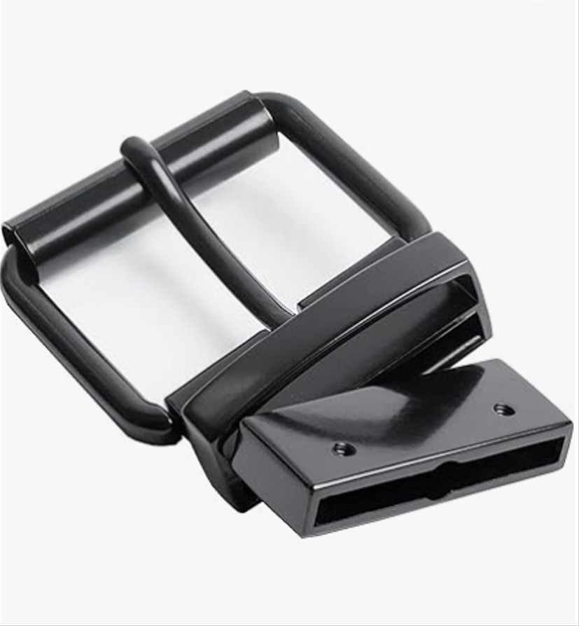 1.5&Prime; (40mm) Reversible Belt Buckle Replacement Belt Buckle Black