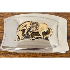Vtg Bucking Bronco Belt Buckle Horse Western Cowboy Rodeo Ranch Circa 80s-90s
