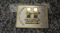 NORTH AMERICAN HUNTING CLUB LIFE MEMBER BELT BUCKLE 3.50&Prime; X 2.75&Prime; 112667-10 U-70