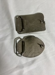 AMERICA&rsquo;S FIRETRUCK LADDER TRUCK FIREFIGHTER SHIELD BELT BUCKLES.
