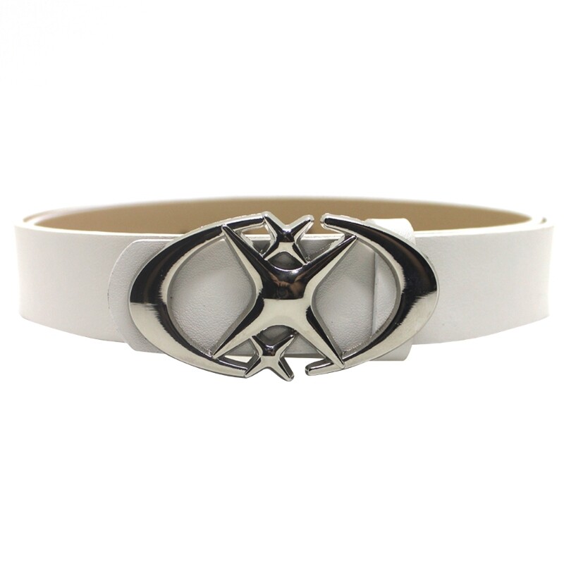 Vintage Cross Metal Waistband Men Women Belt Punk Moon Star Buckle Belt Gothic