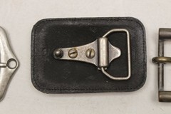 Lot of 9 Assorted Belt Buckles 1.5” Silvertone Brass Nickel Leather Crafter