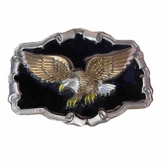 Great American Product Gap 1997 Pure Pewter Bald Eagle Belt Buckle Vintage