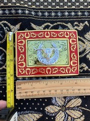 Western Buckle Gold Silver Red Longhorn Bull Cowboy Fit 2 » Hebillas Vaqueras