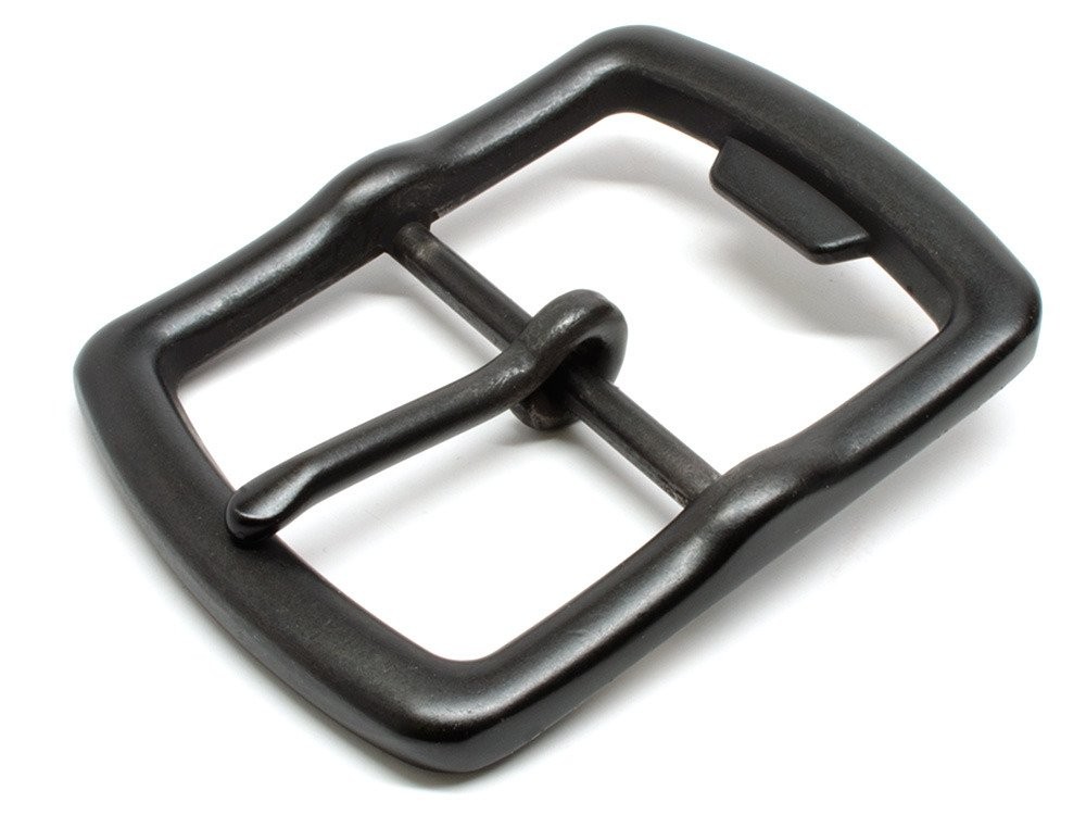 Black Bottle Opener Buckle – 1½ Inch Nickel Free Zinc Belt One Size,