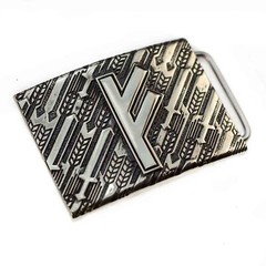Fehu runic german silver belt buckle, Feoh Wealth Rune Old Norse Scandinavian
