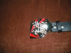 FASHION SILVER BUCKLE WITH CARDS DICES DOLLAR SIGN CLEAR STONES ONLY BUCKLE