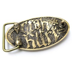 Belt buckle tattooist with skull, Tattoo machine, Skull belt buckle,