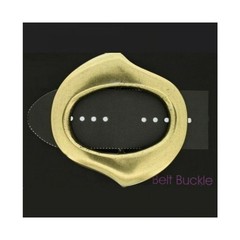 Retro Ladies Belt Buckle Oval Antique Brass Elegant Vintage Look Feminine