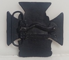 Vintage 2005 Mobtown King Kerosin 3&Prime; by 3&Prime; Metal Belt Buckle
