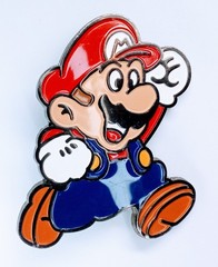 SUPER MARIO Super Duper Metal BELT BUCKLE – Official NINTENDO Arcade – 2010