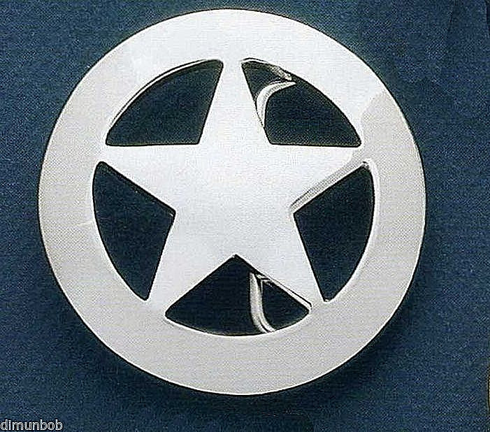 Ranger Style Badge Belt Buckle (Silver)