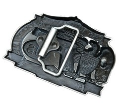 Law Enforcement Belt Buckle American Police Serve and Protect Cowboy (ZZGN-01)