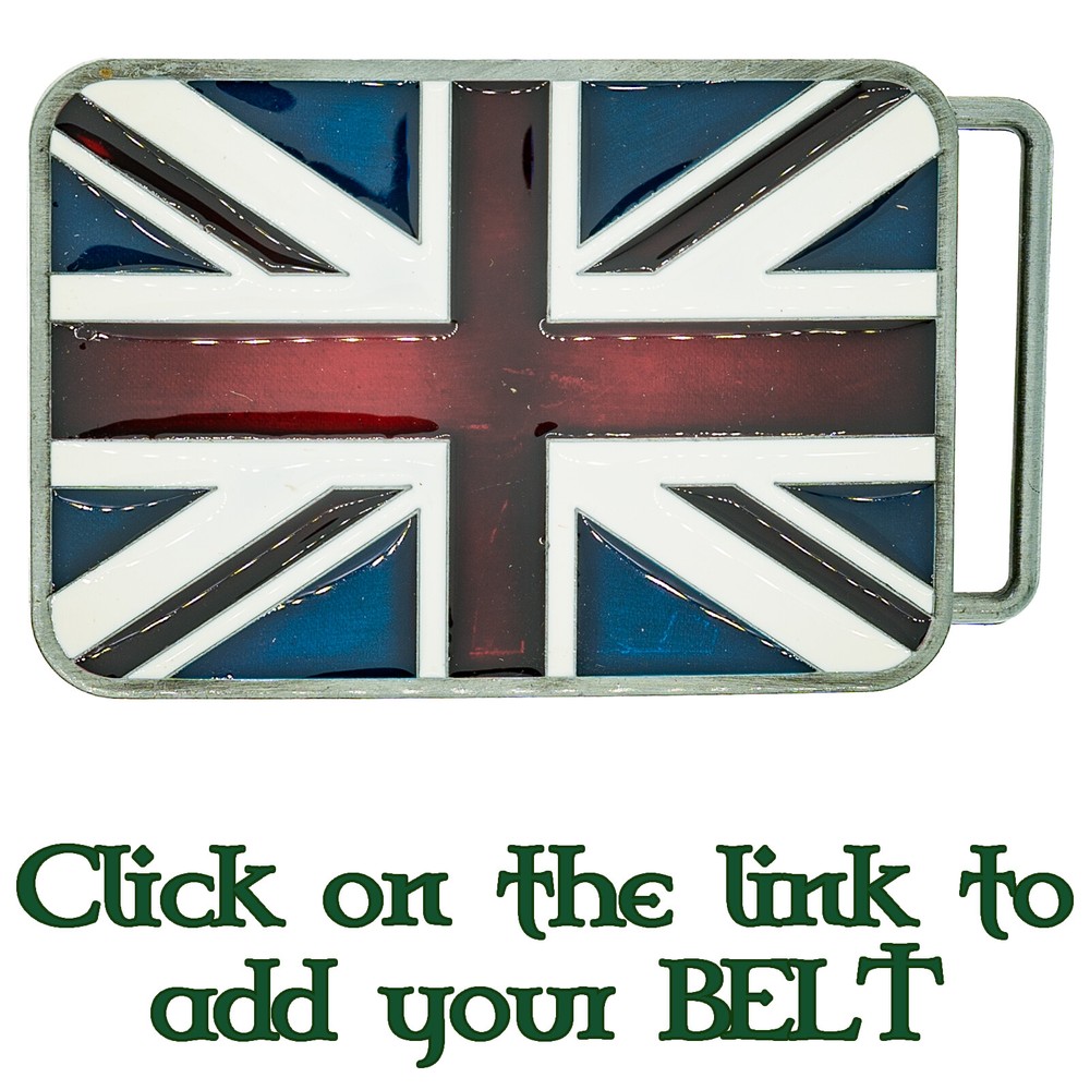 Union Jack England Flag Belt Buckle Biker Patriotic English British