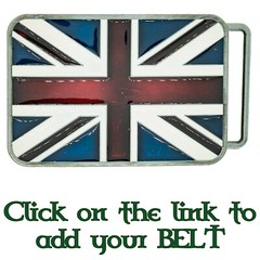 Union Jack England Flag Belt Buckle Biker Patriotic English British
