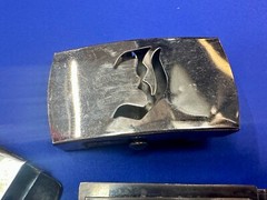 Lot of 3 Vintage slide dress style Belt Buckle&rsquo;s Letters Horse