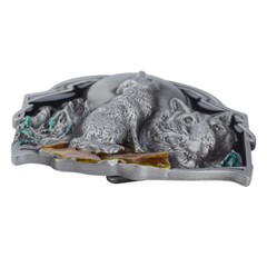 Wolf belt buckle for men&rsquo;s Western cowboy motorcycle riding