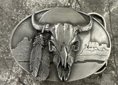 Vintage 1989 Arroyo Grande Buckle Longhorn Belt Buckle AG30 Made in USA