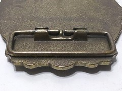 ✨VINTAGE✨Livingston Wells & Co. Foreign & Domestic Gold Dealers BELT BUCKLE Ship