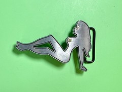 Sexy Woman Silhouette Mud Flap Girl Trucker Chick Belt Buckle By Buckle Rage