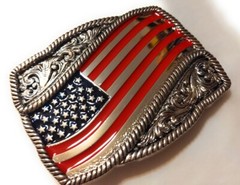 prem USA FLAG United States belt buckle military army navy marines AF USA Seller