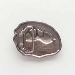 Antique Brushed Silver Dinosaur Bone Fossil Belt Buckle also Stock in the US