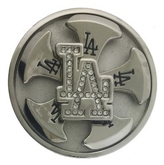 Spinners Belt Buckles INITIALS LA Las Angeles Western Cowboy Cowgirl Texas Flags