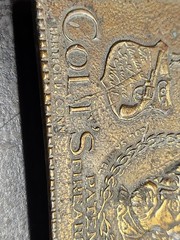 Colt&rsquo;s Mfg. Co. Belt Buckle Antique Gold Tone Police Depts Banks Express Co