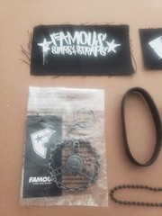 NEW Famous Stars & Straps BELT BUCKLE Patches KEYCHAIN Dog Tag STICKERS fsas LOT